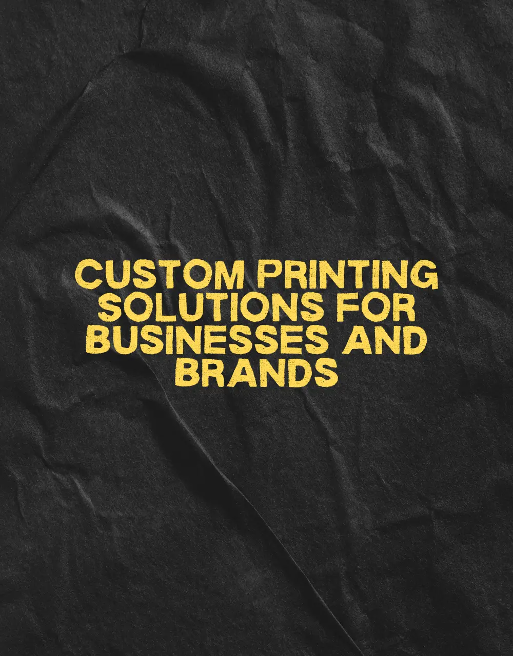 Custom Printing Solutions for Businesses and Brands
