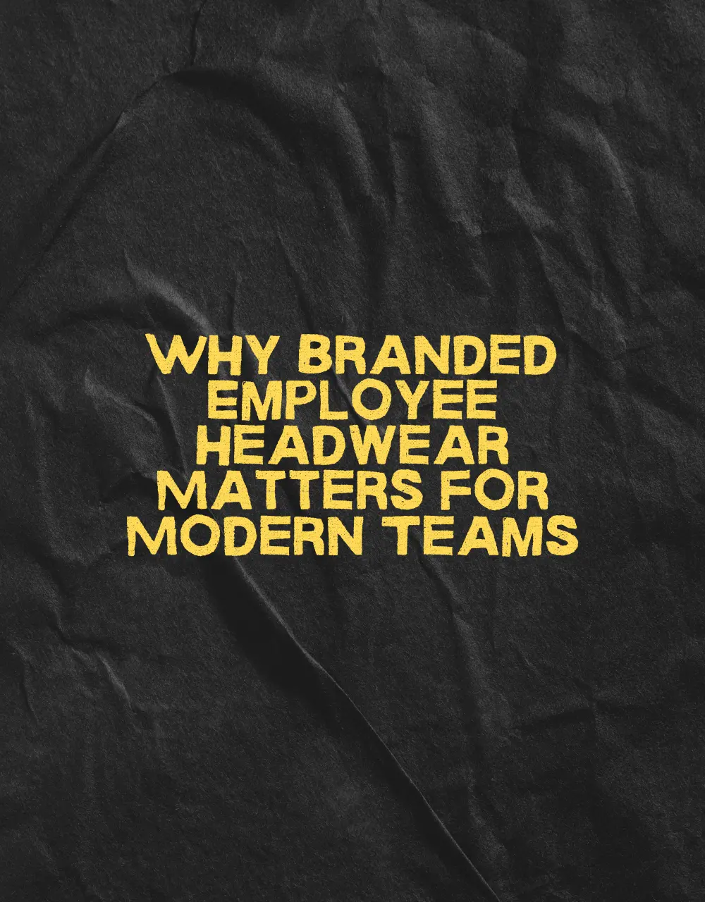 Why Branded Employee Headwear Matters for Modern Teams