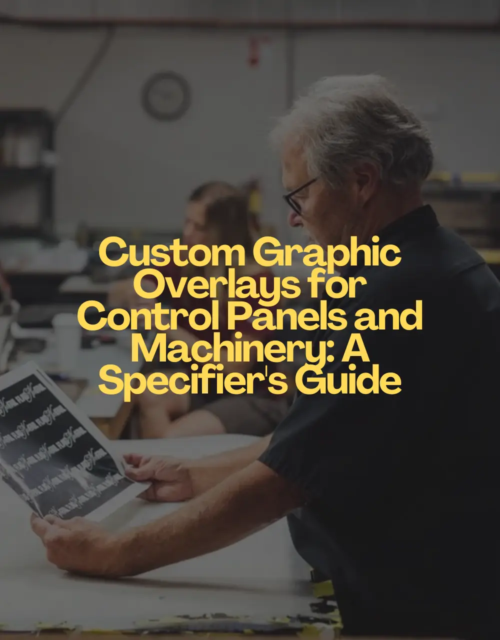 Custom Graphic Overlays for Control Panels and Machinery: A Specifier's Guide