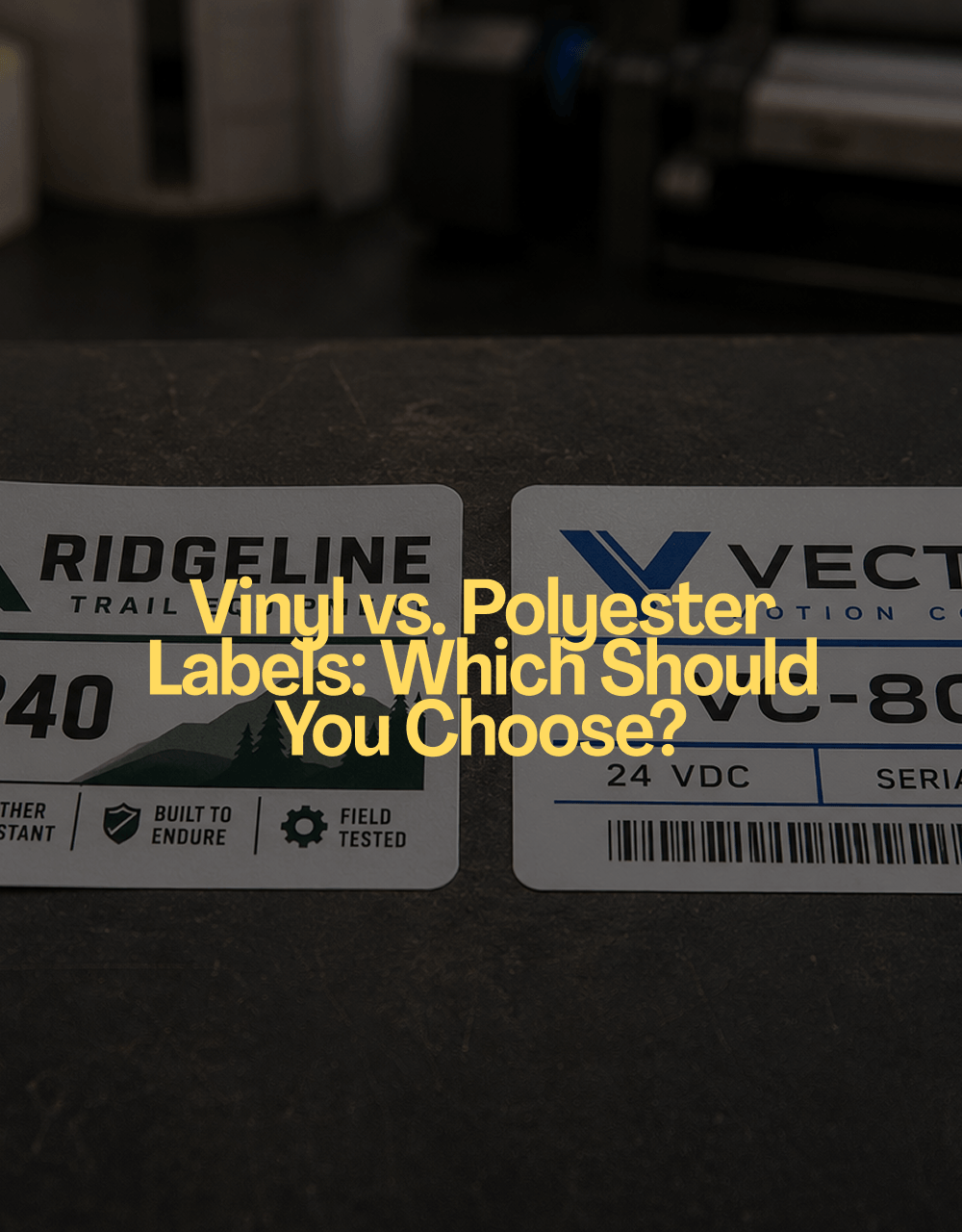 Vinyl vs. Polyester Labels: Which Should You Choose?