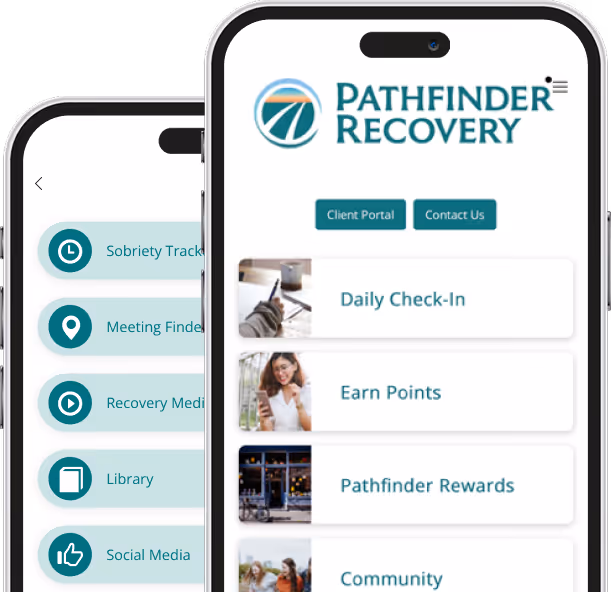 Pathfinder Recovery mobile app for addiction recovery support