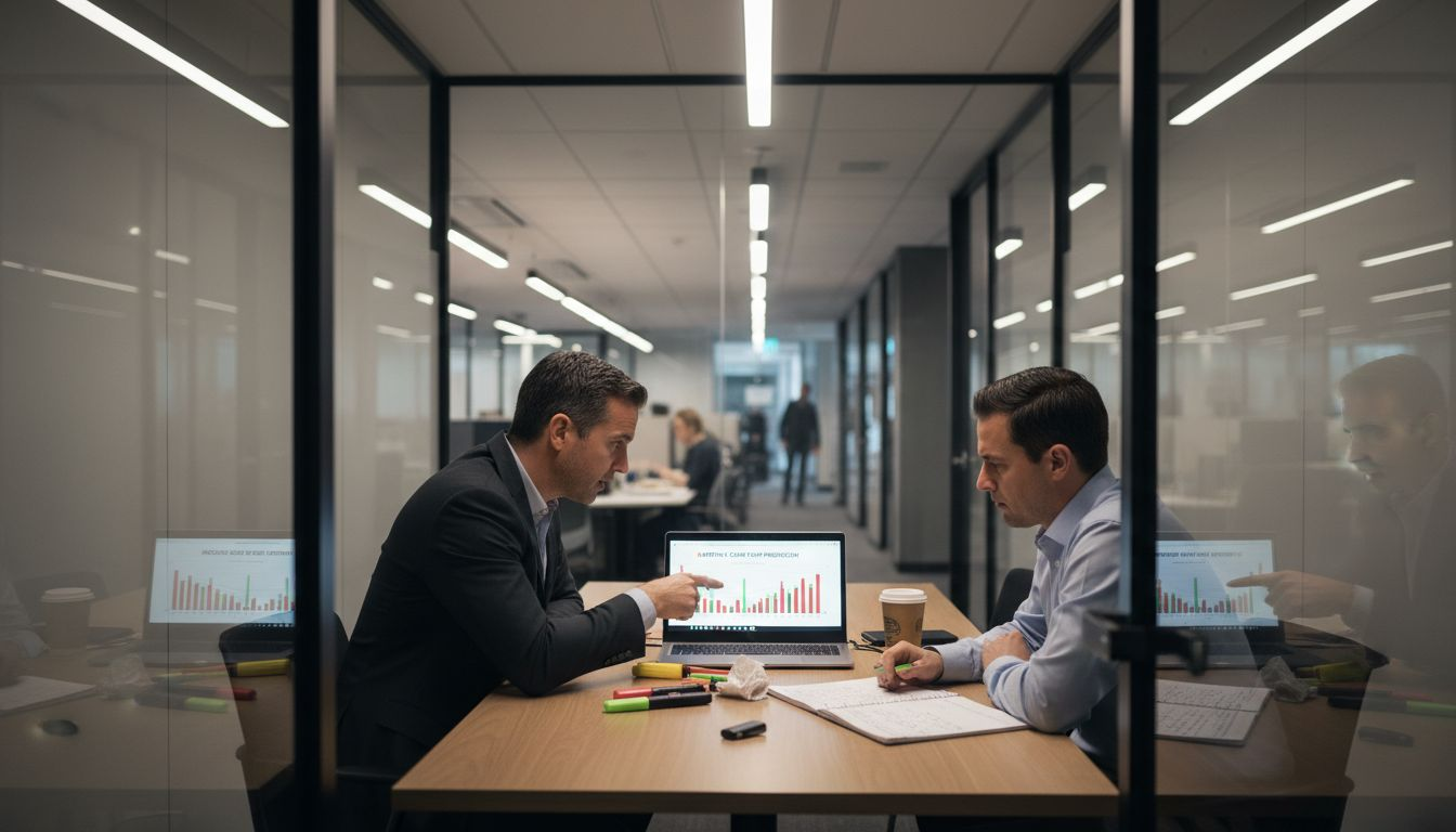 Advisor and client review cash flow plan