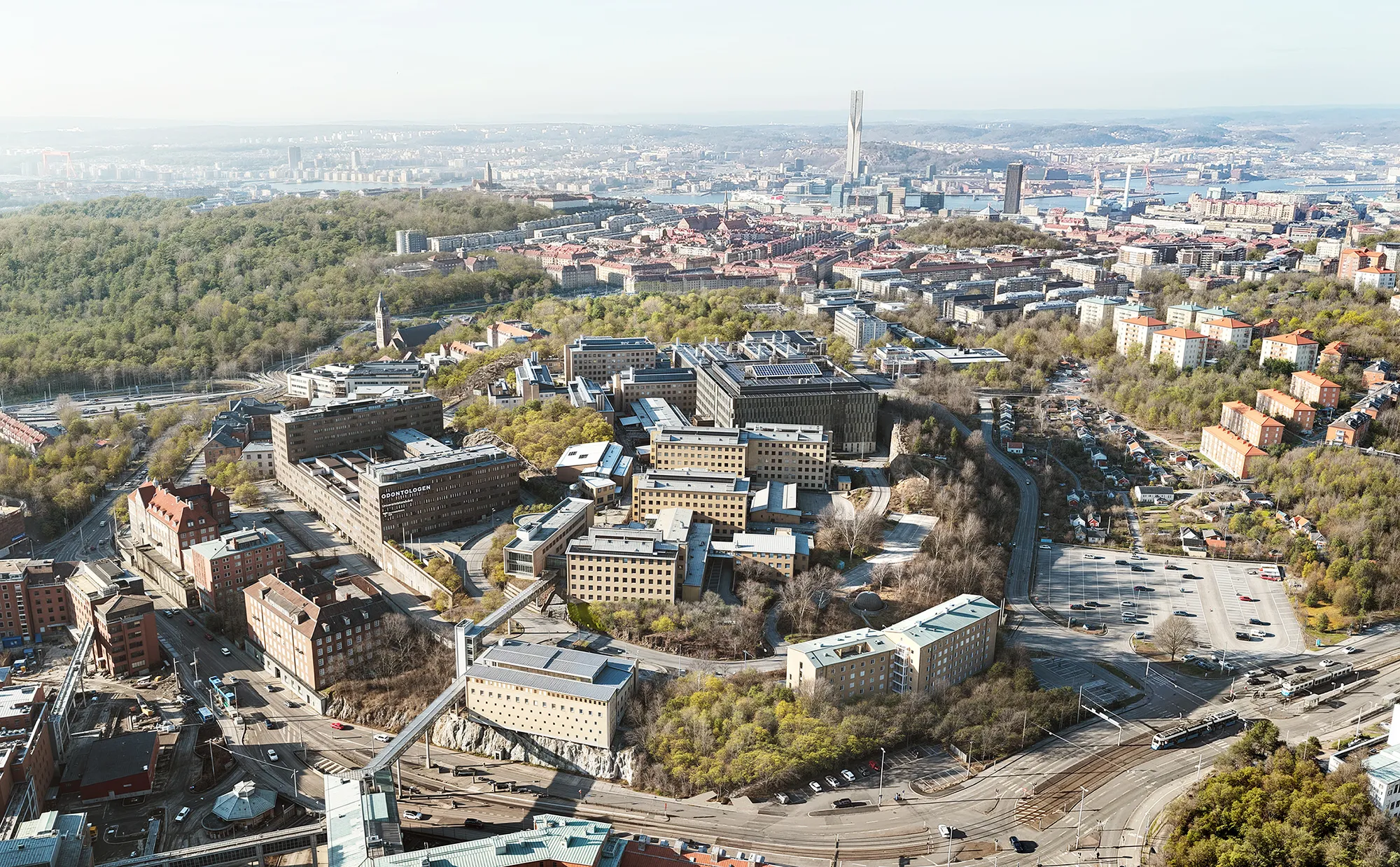 Medicinareberget i Göteborg, där Akademiska Hus utvecklar nya lokaler för life science och forskning. Foto: Akademiska Hus.