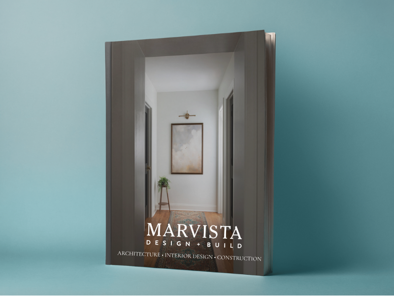 Marvista Design + Build Look Book with Blue Background for Pittsburgh, PA