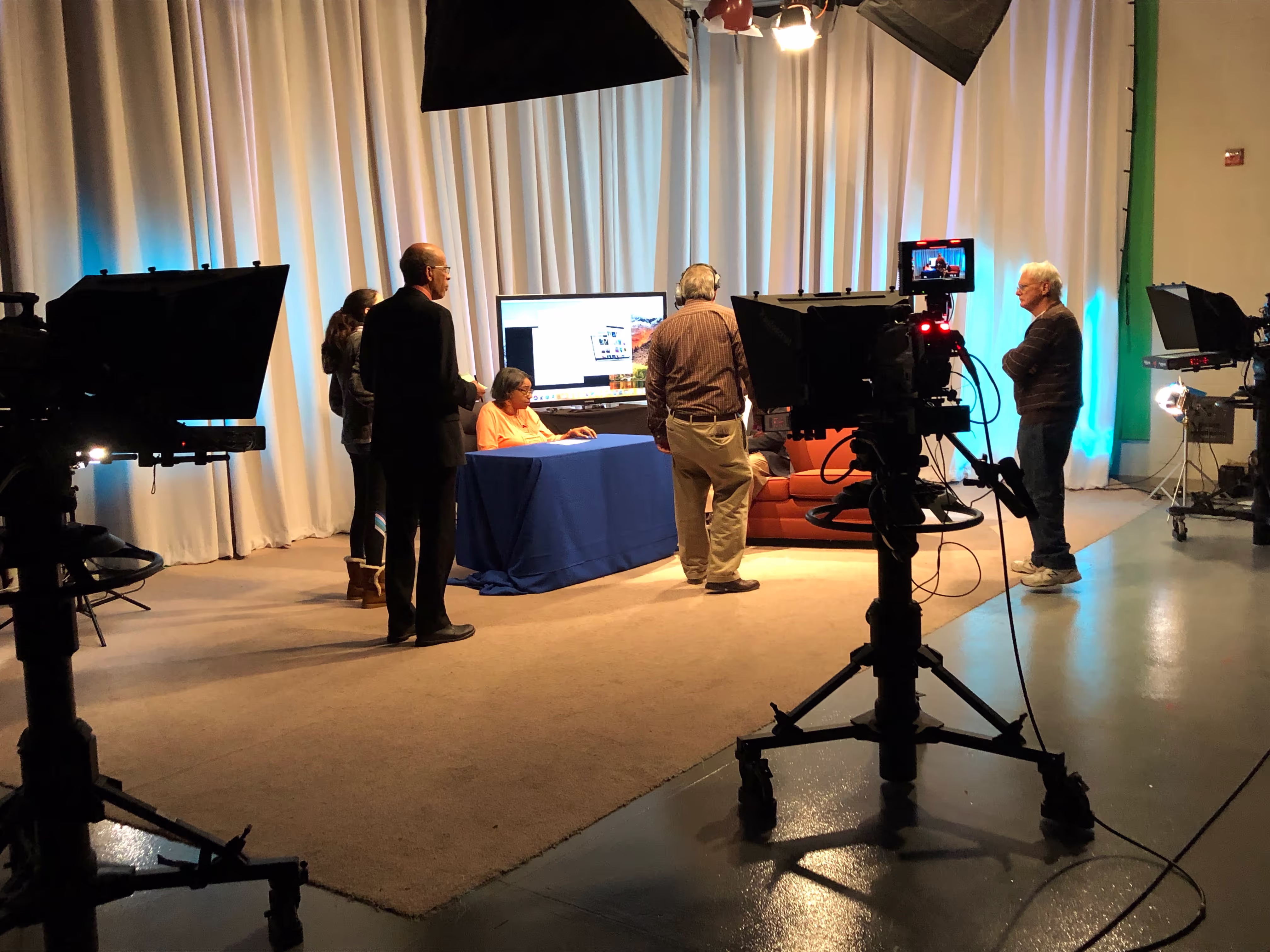 Widen shot of cmc studio