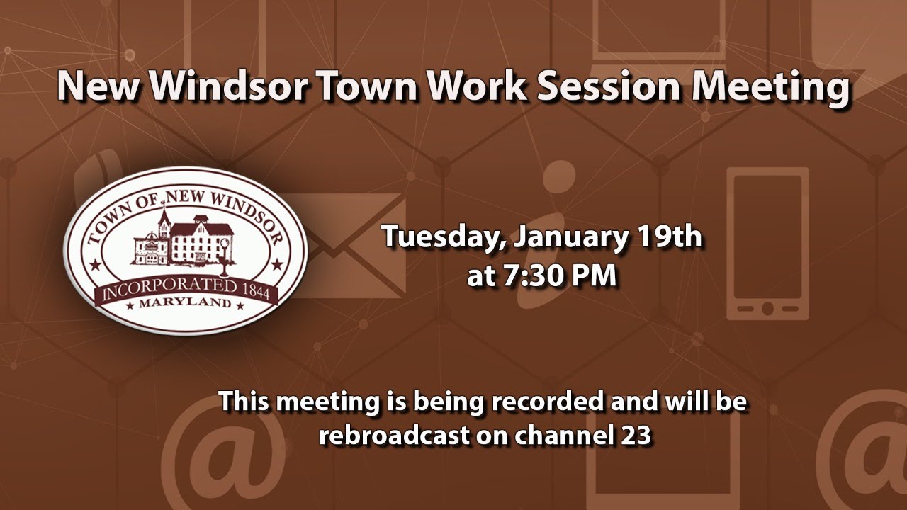 New Windsor Town Work Session 1-19-2021