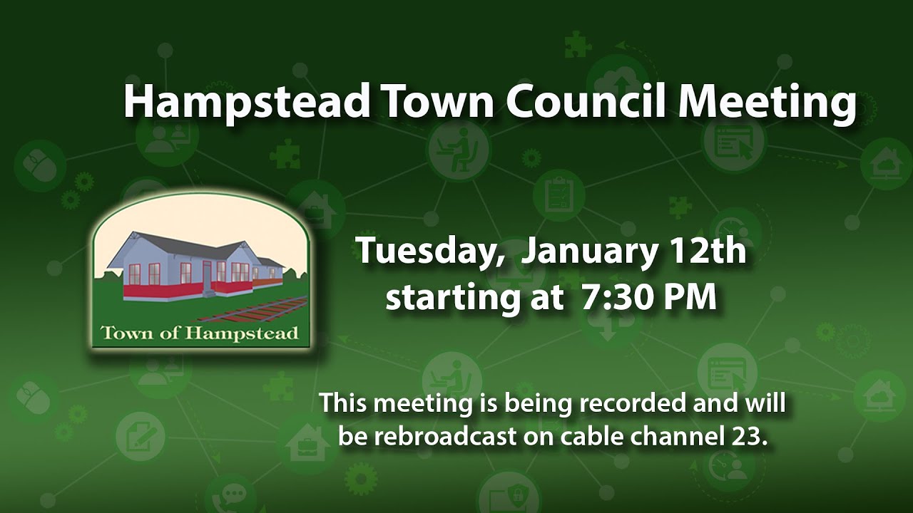 Hampstead Town Council Meeting 1-12-2021