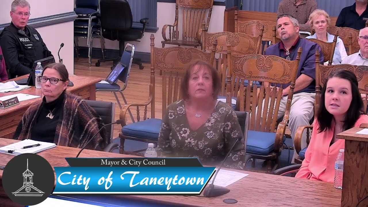 Taneytown Mayor And City Council Combined Workshop 10-05-2022