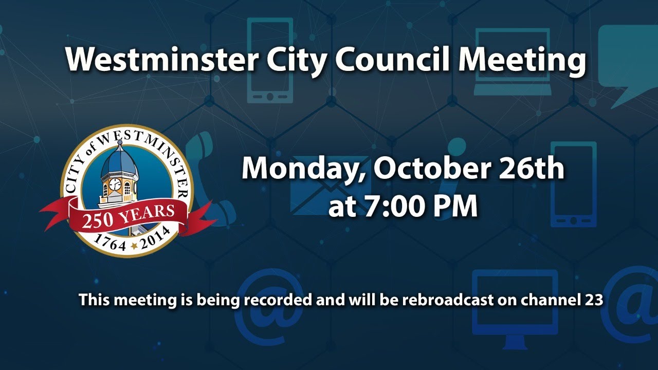 Westminster City Council Meeting 10-26-20