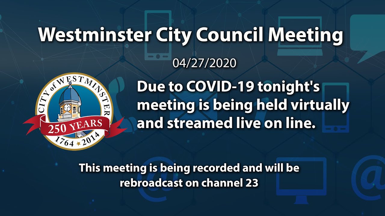 Westminster Town CouncilMeeting 4-27-30