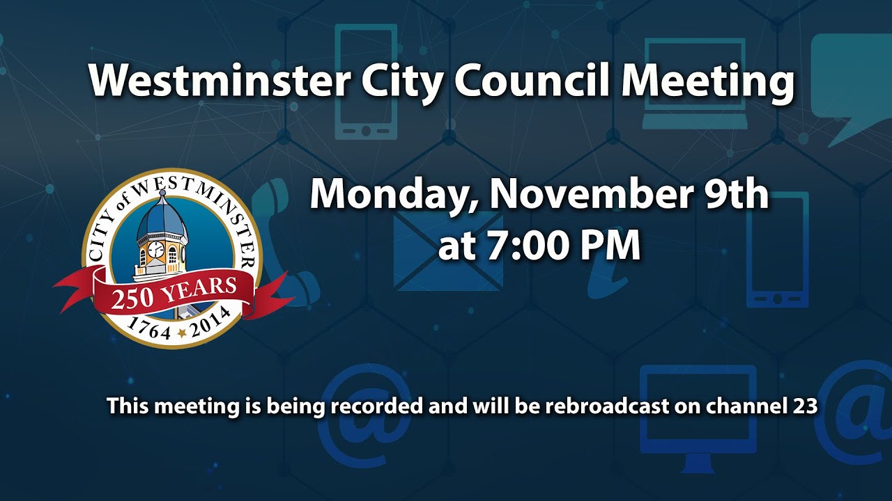 Westminster City Council Meeting 11-9-20