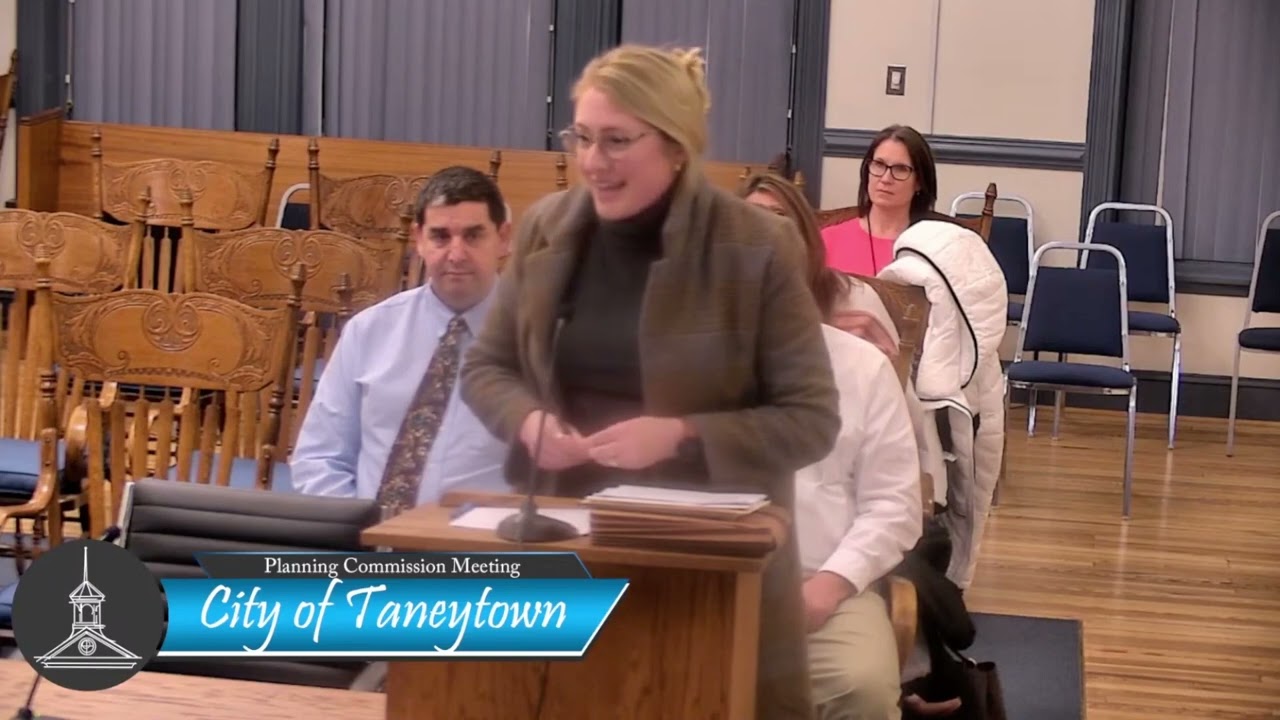 Taneytown Planning Commission Meeting 1-29-2024