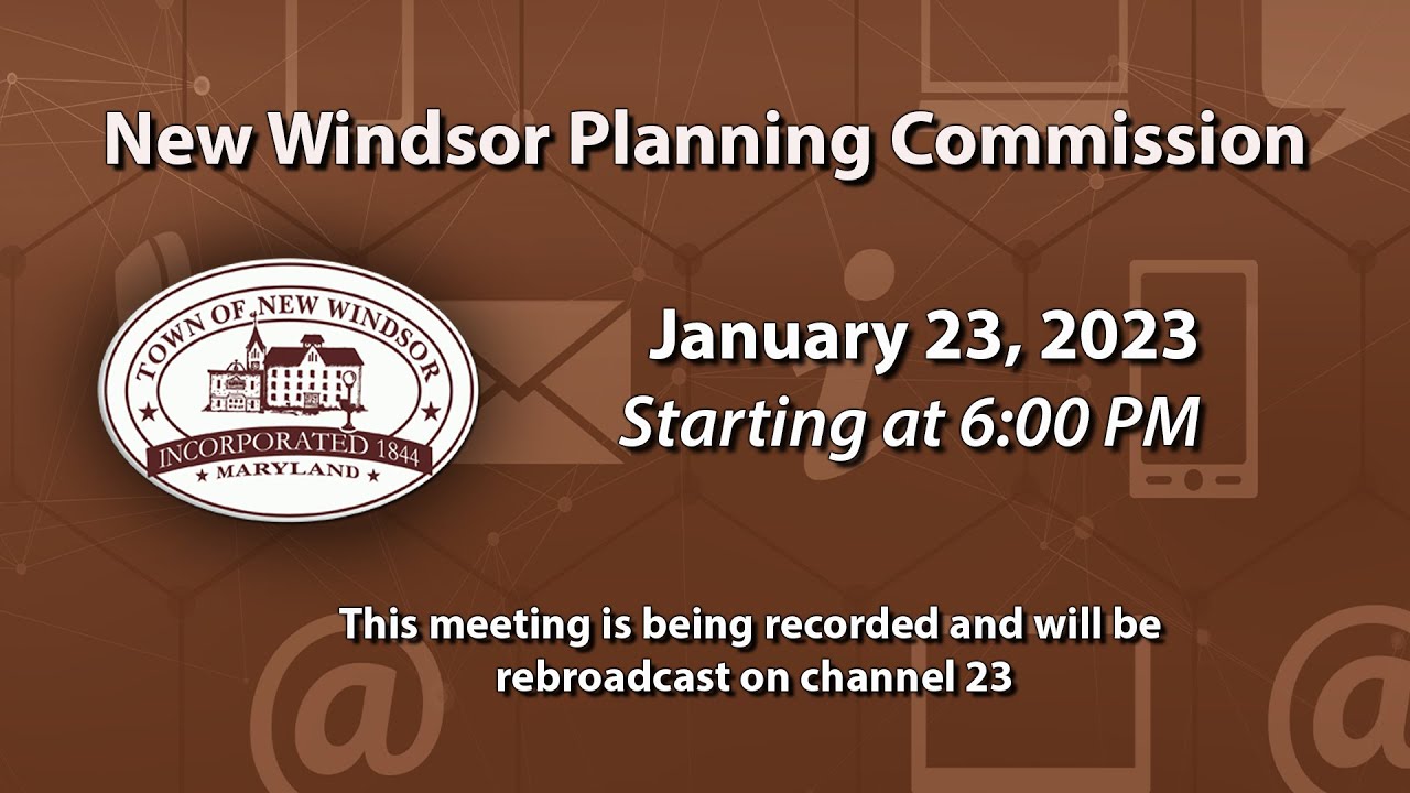 New Windsor Planning Commission 1-23-2023