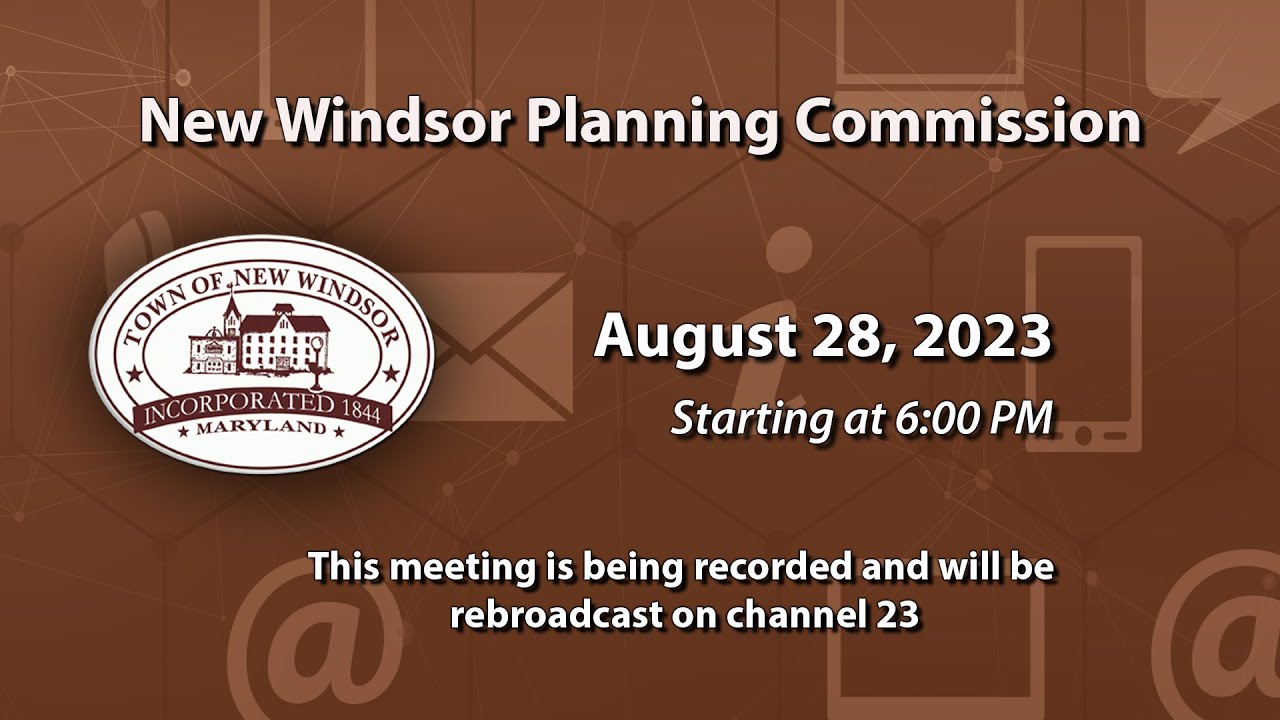 New Windsor Planning Commission Meeting 8-28-2023
