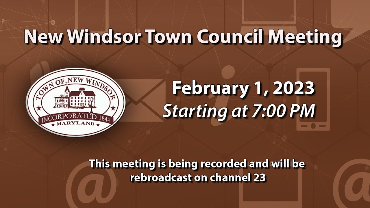 New Windsor Town Council Meeting 2/1/2023