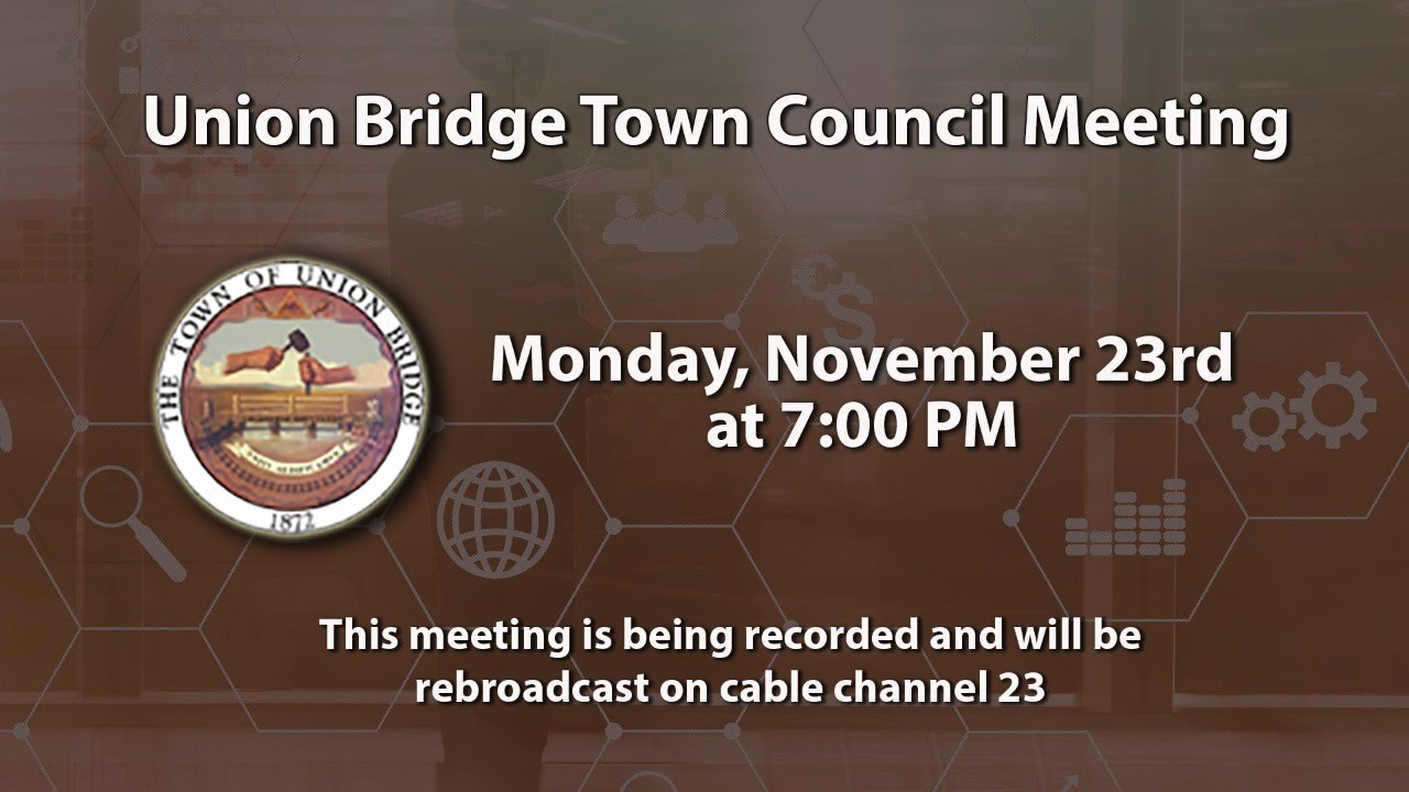 Union Bridge Town Council Meeting 11-23-2020