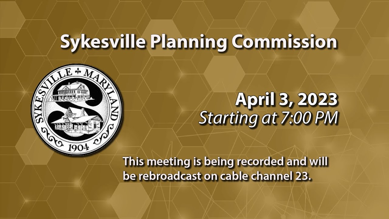 Sykesville Planning Commission Meeting 4 3 2023