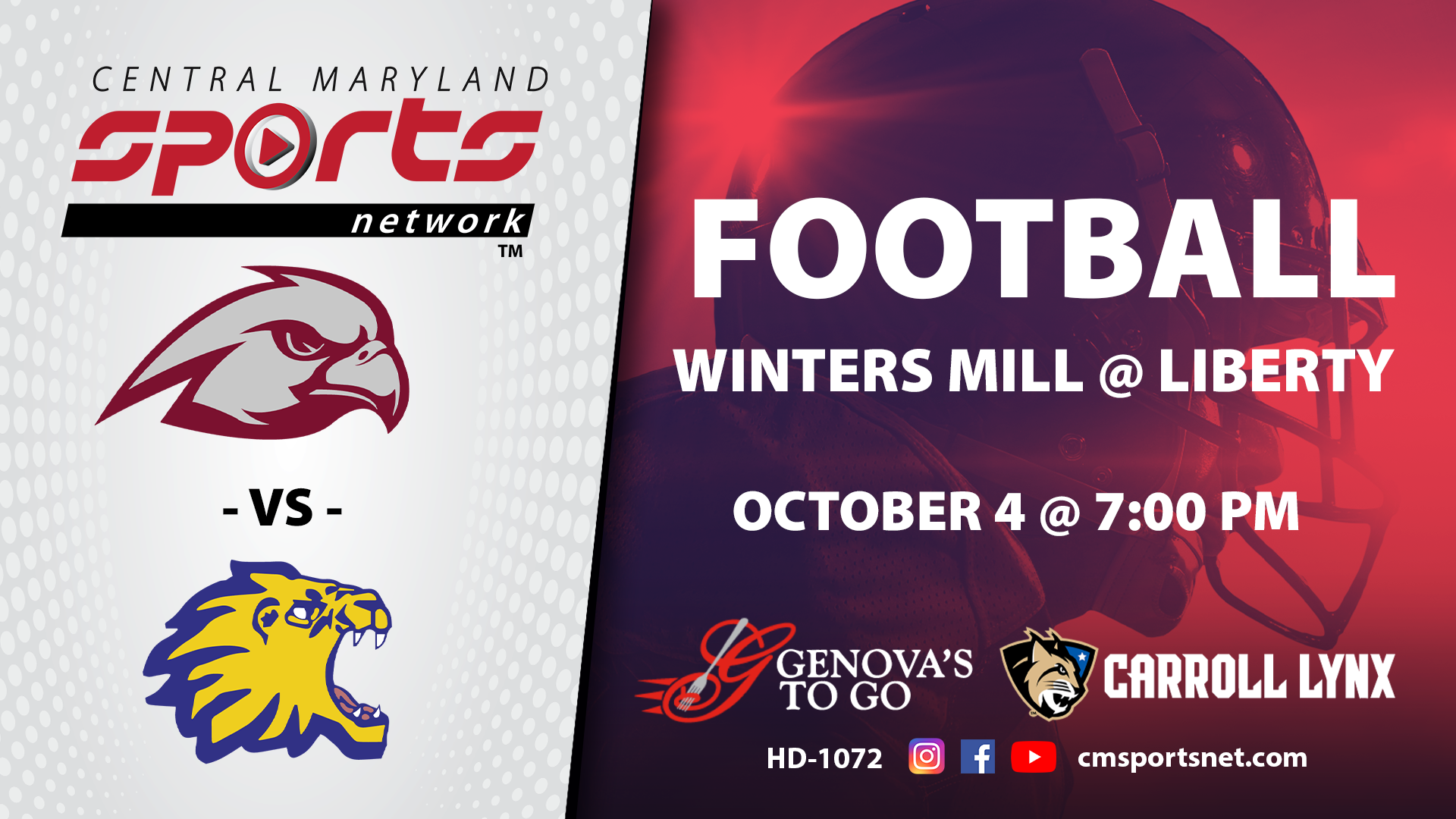 Winters Mill At Liberty Football 10-4-2024