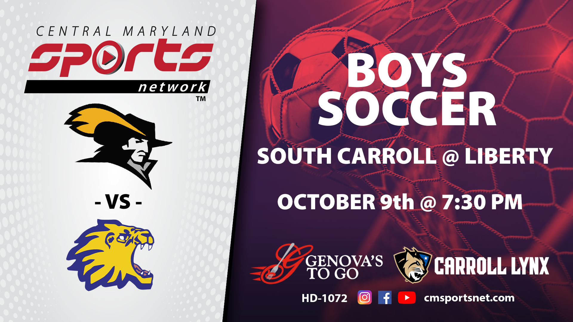 South Carroll At Liberty Boys Soccer 10-9-2024