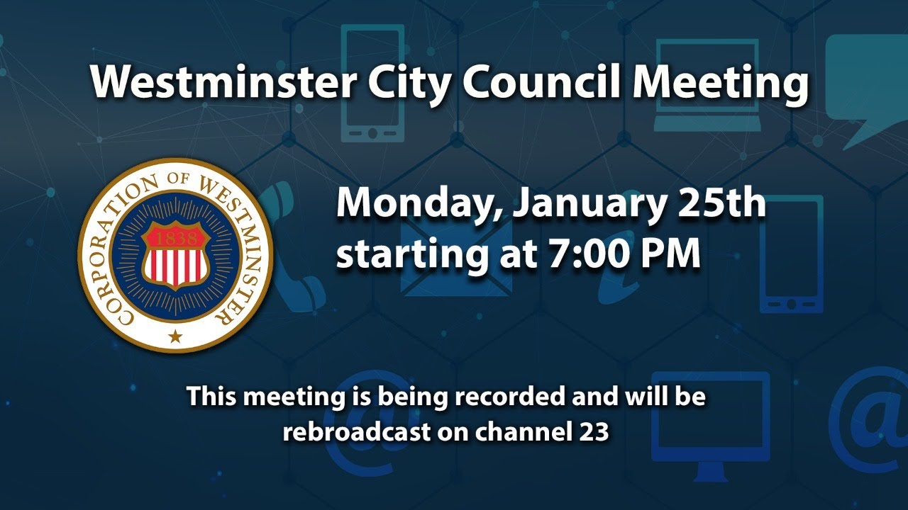Westminster City Council Meeting 1-25-2021