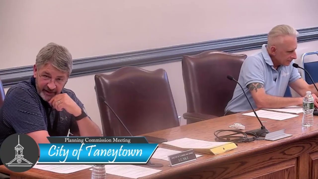 Taneytown Planning Commission Meeting 7-29-2024