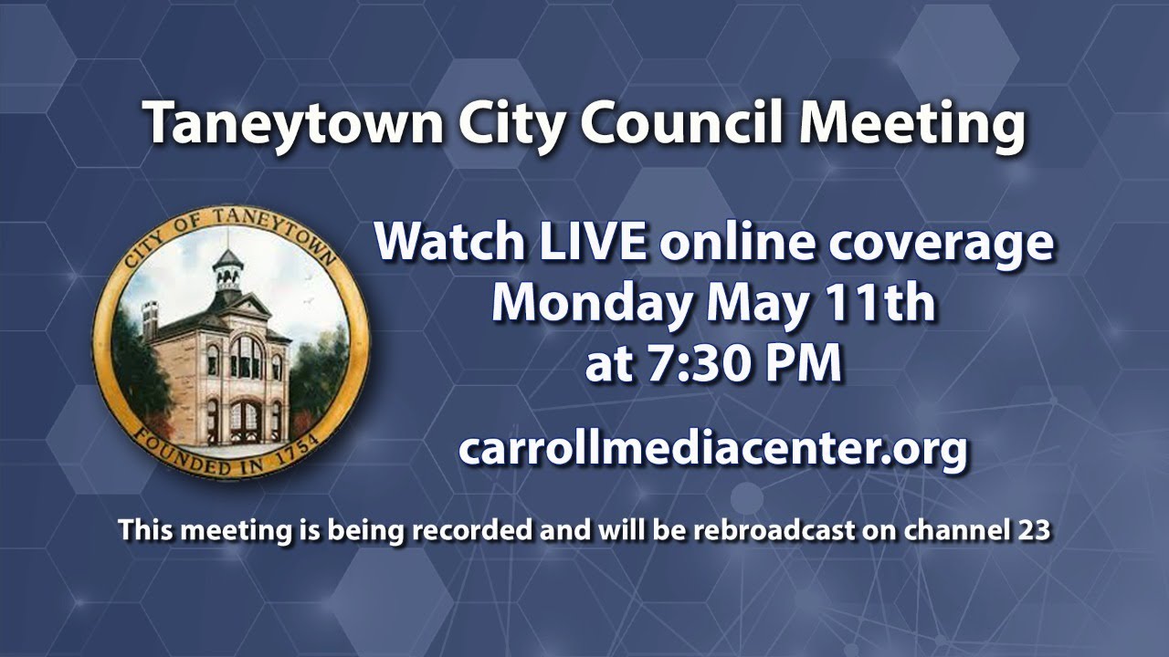Taneytown Council Meeting 05-11-2020
