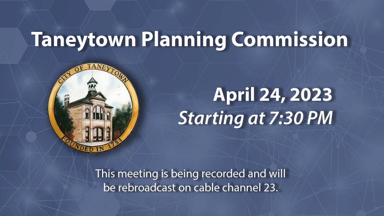 Taneytown Planning Commission 4/24/2023