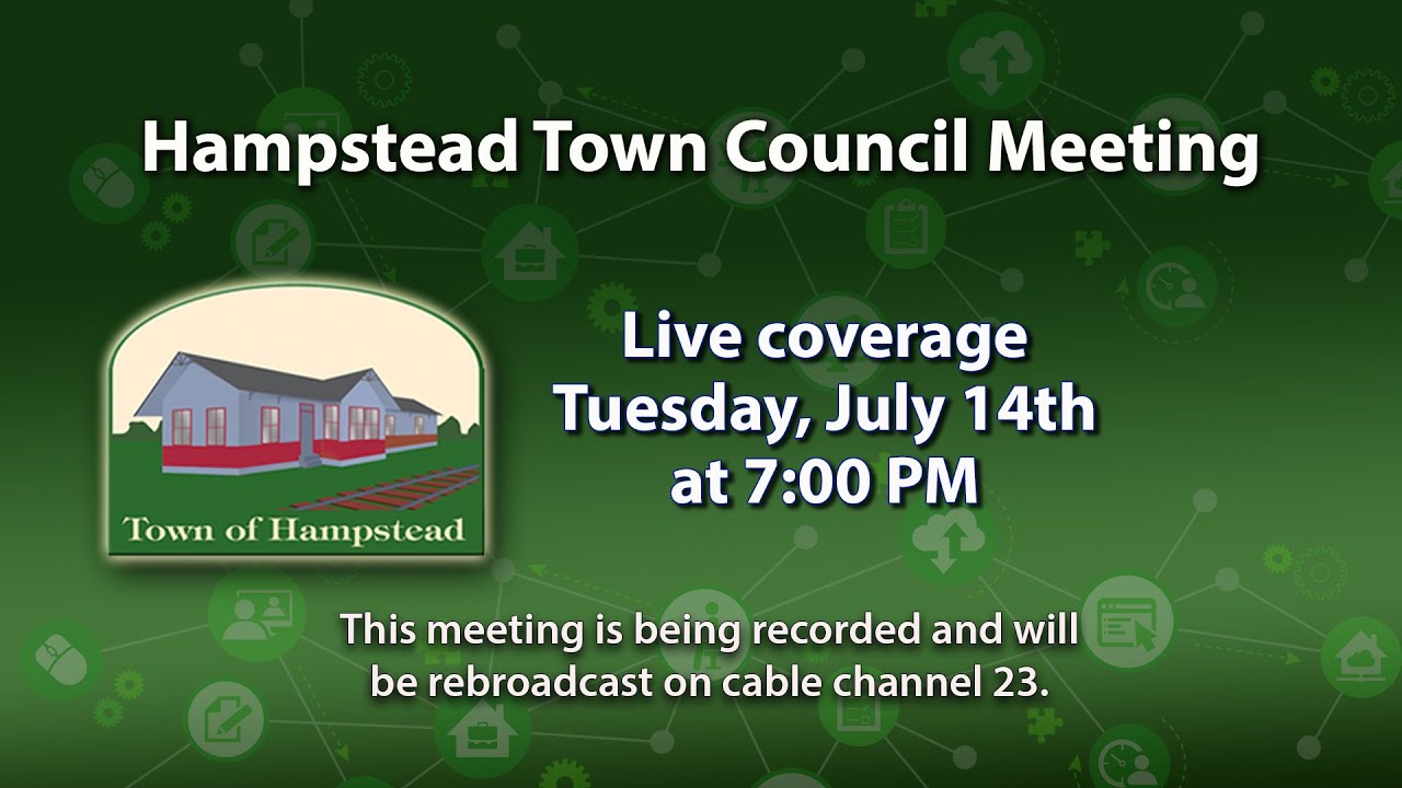Hampstead Town Council Meeting 7-14-20