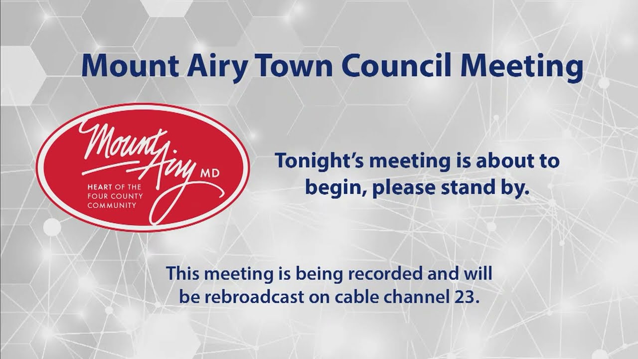 Mount Airy Town Council Meeting 5-2-2022
