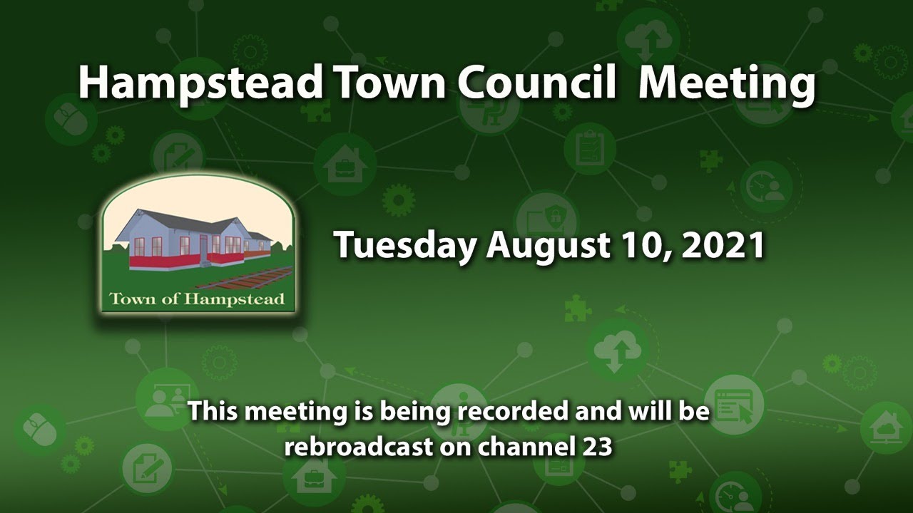 Hampstead Town Council Meeting 8-10-2021