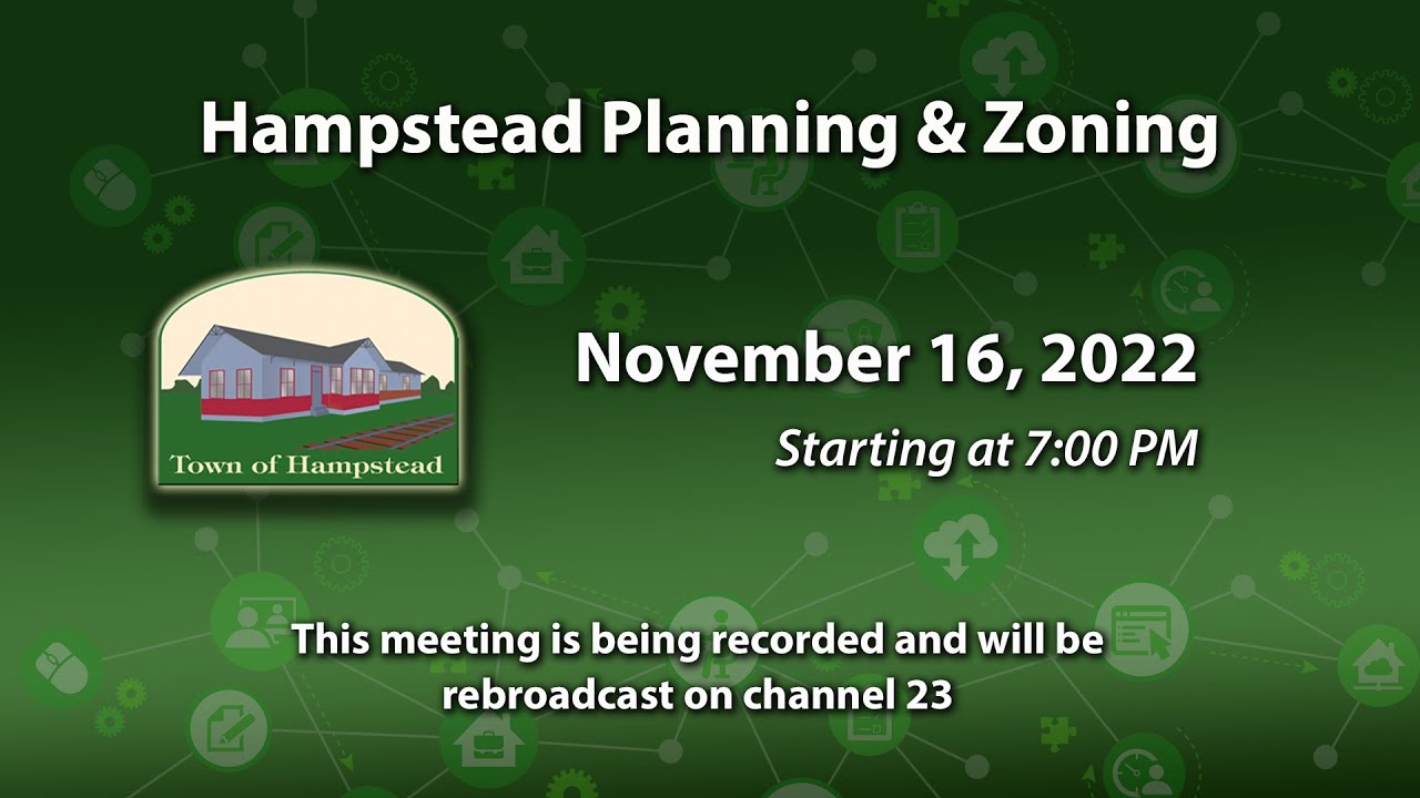 Hampstead Planning And Zoning Commission 11-16-2022