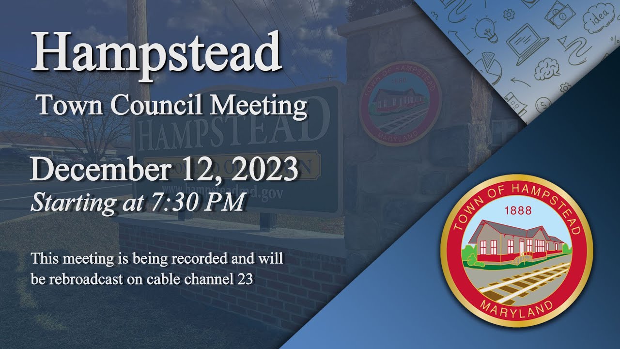 Hampstead Town Council Meeting 12-12-2023