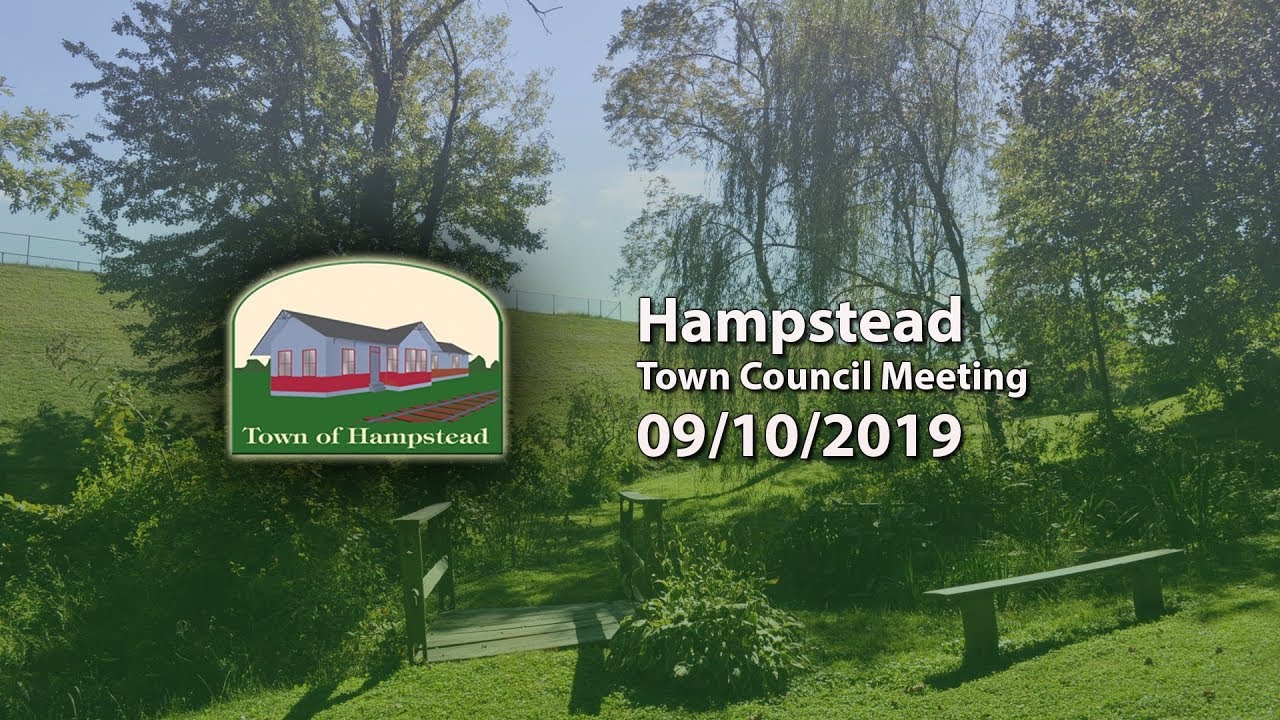 Hampstead Town Council Meeting 09-10-2019