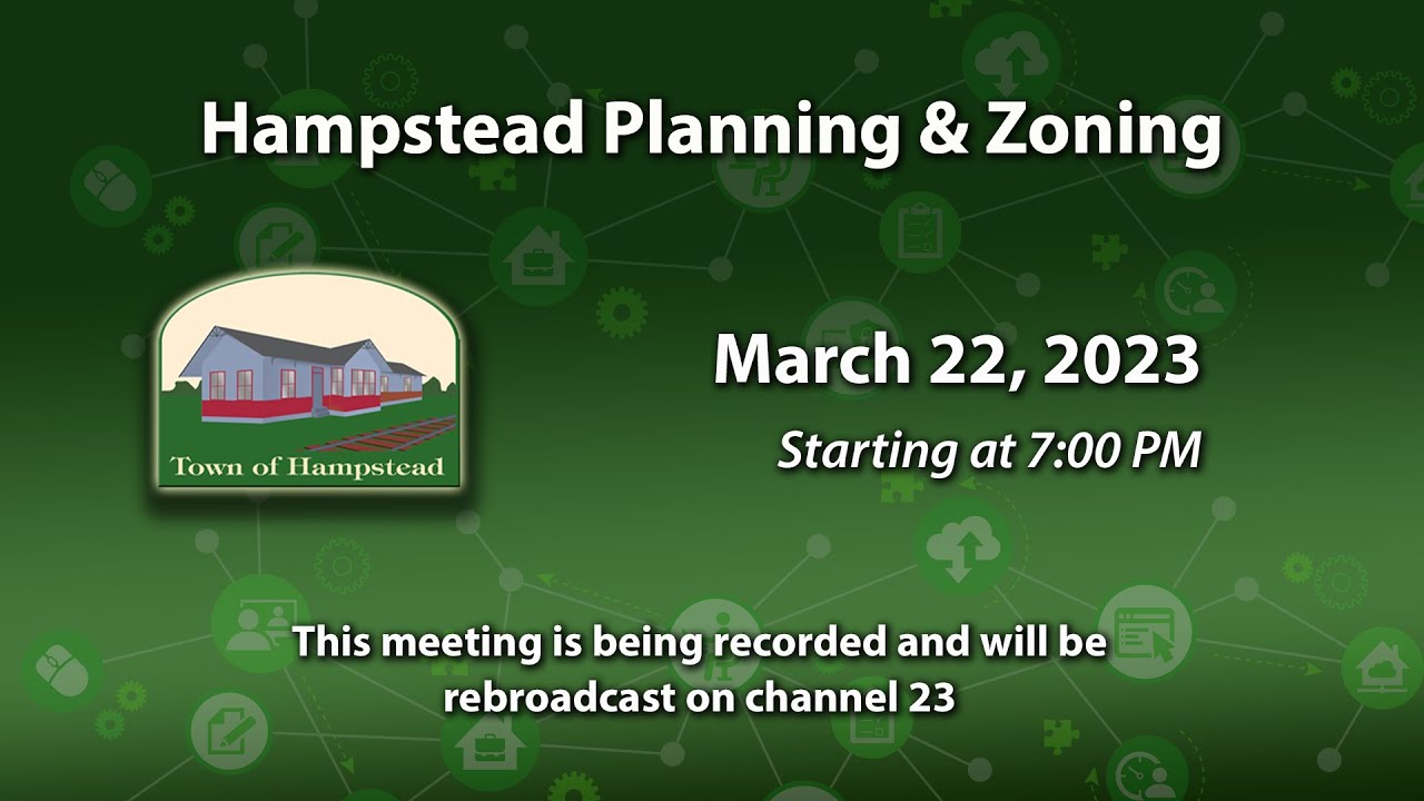 Hampstead Planning And Zoning Commission 3-22-2023