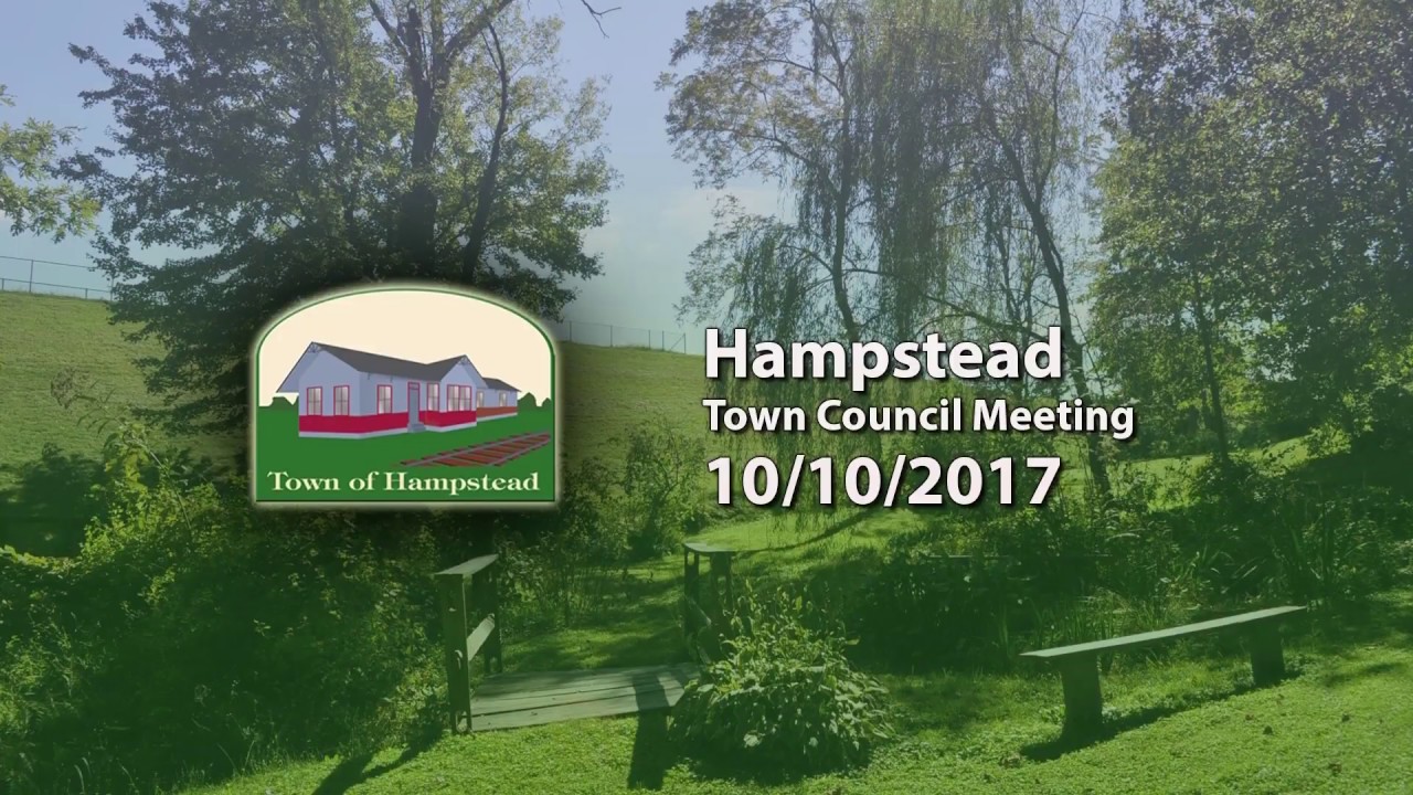 Hampstead Town Council Meeting 10-10-17