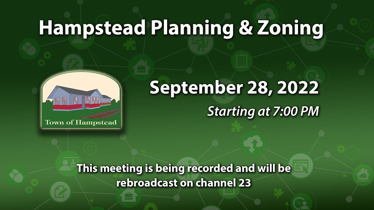 Hampstead Planning And Zoning Commission 9-28-2022