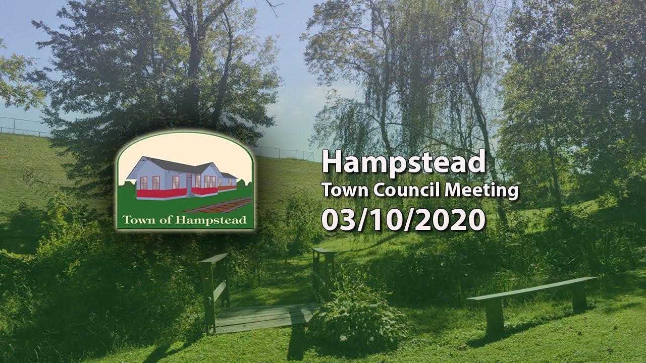 Hampstead Town Council Meeting 3-10-20