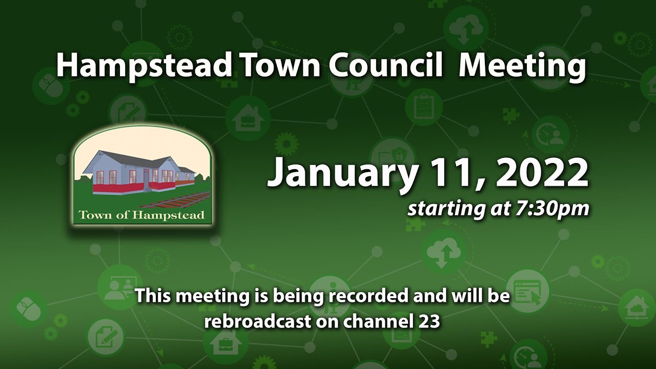 Hampstead Town Council Meeting 1/11/2022