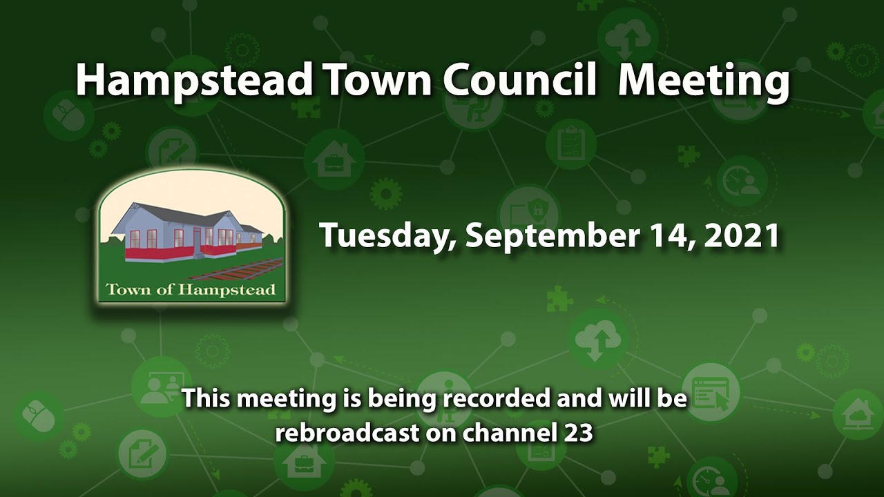Hampstead Town Council Meeting 9-14-2021