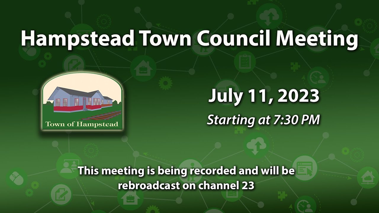 Hampstead Town Council Meeting 7-11-2023