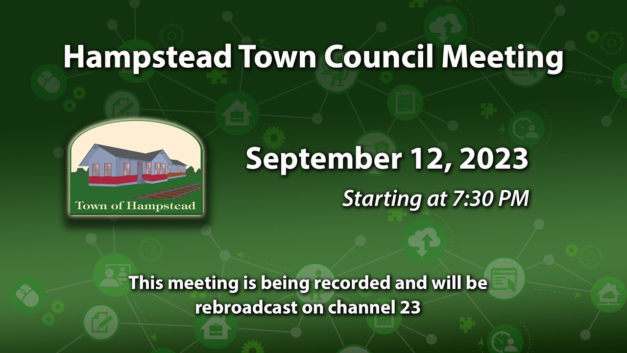 Hampstead Town Council Meeting 9-12-2023