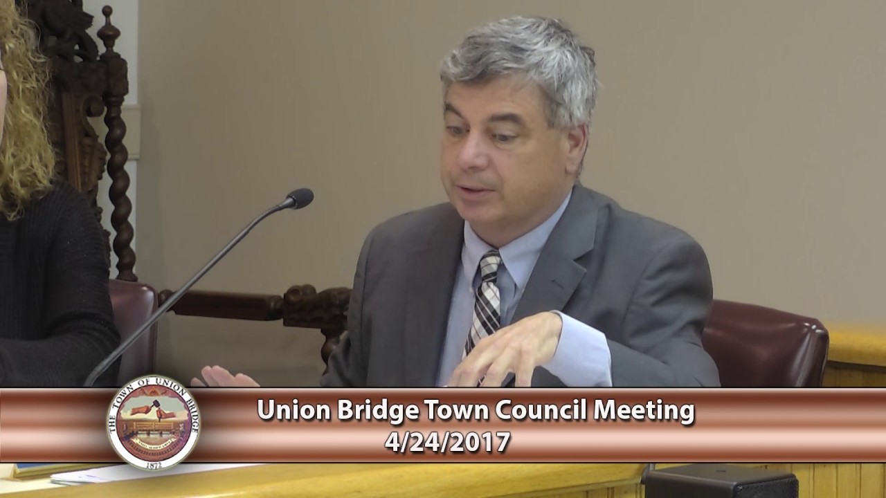 Union Bridge Town Council Meeting 4-24-17