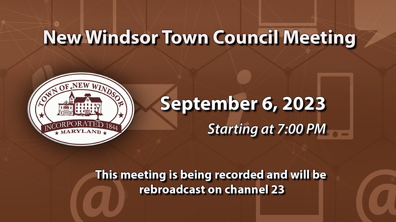 New Windsor Town Council Meeting 9-6-2023