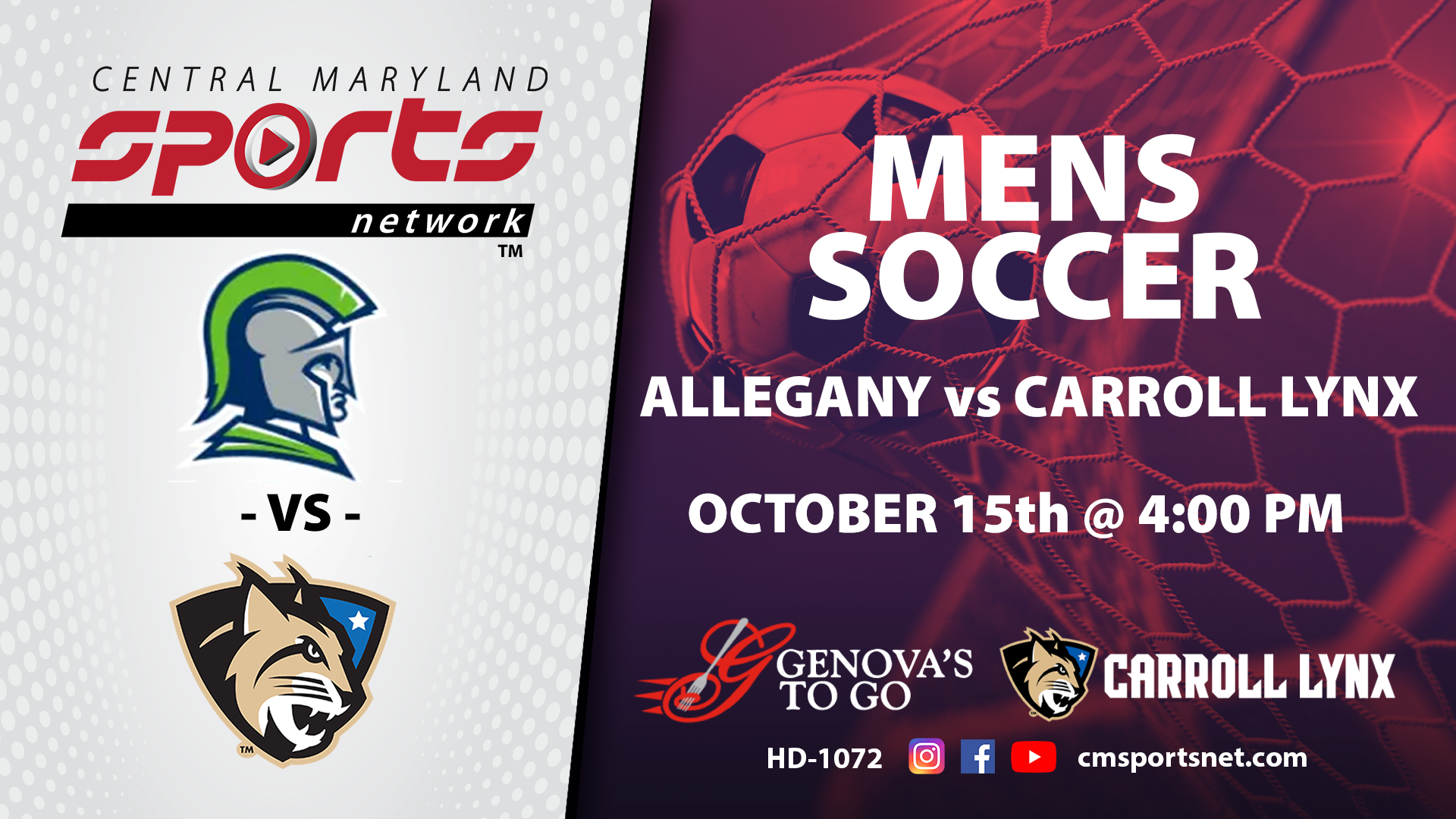 Allegany College Vs Carroll Lynx Mens Soccer 10-15-2024