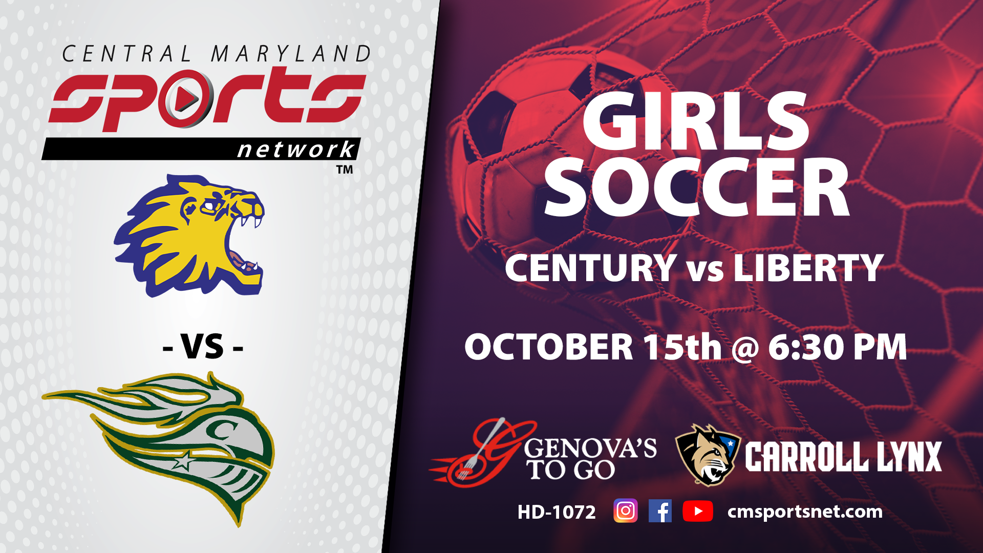 Century At Liberty Girls Soccer 10/15/24