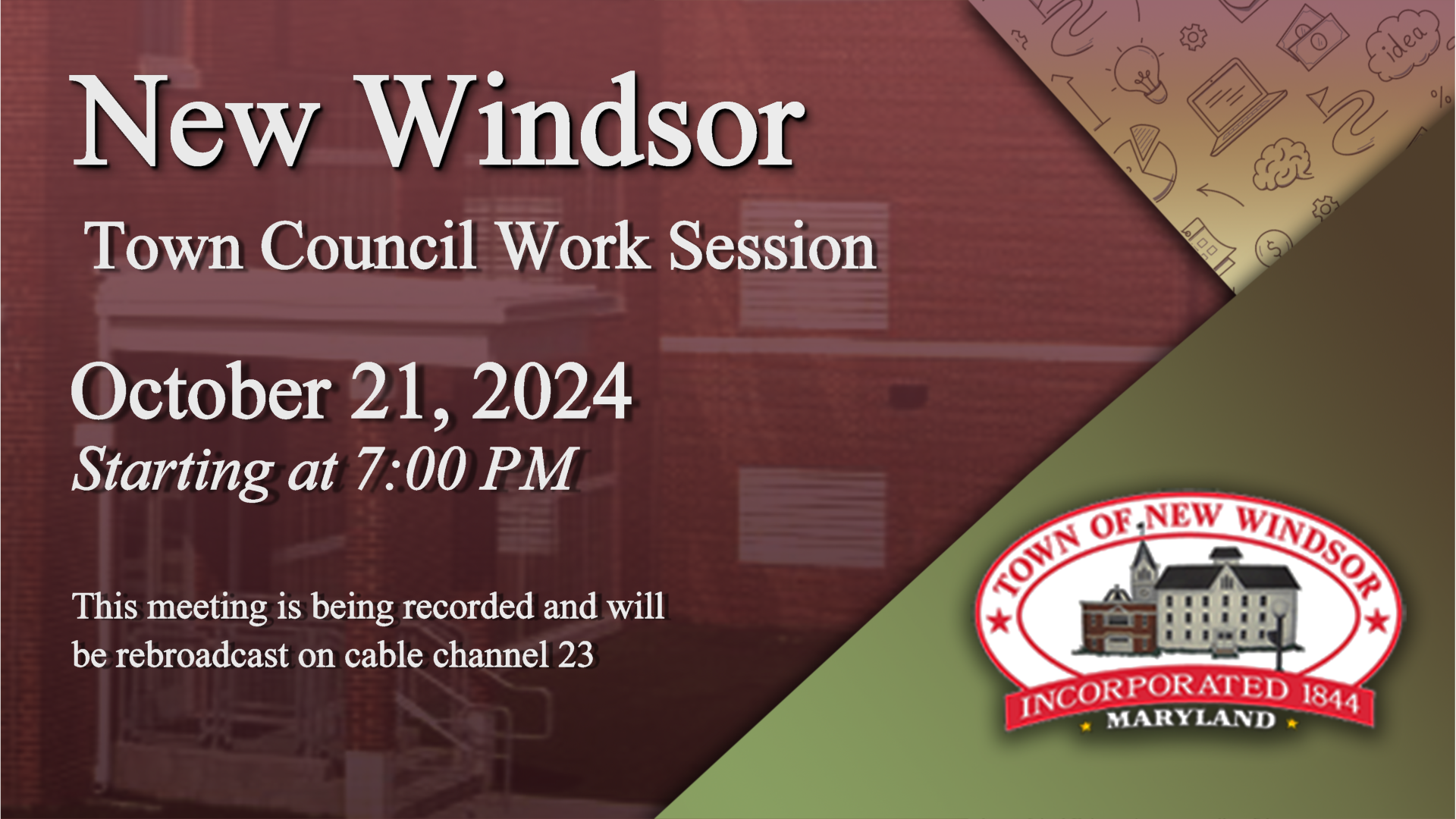 New Windsor Work Session 10-21-2024