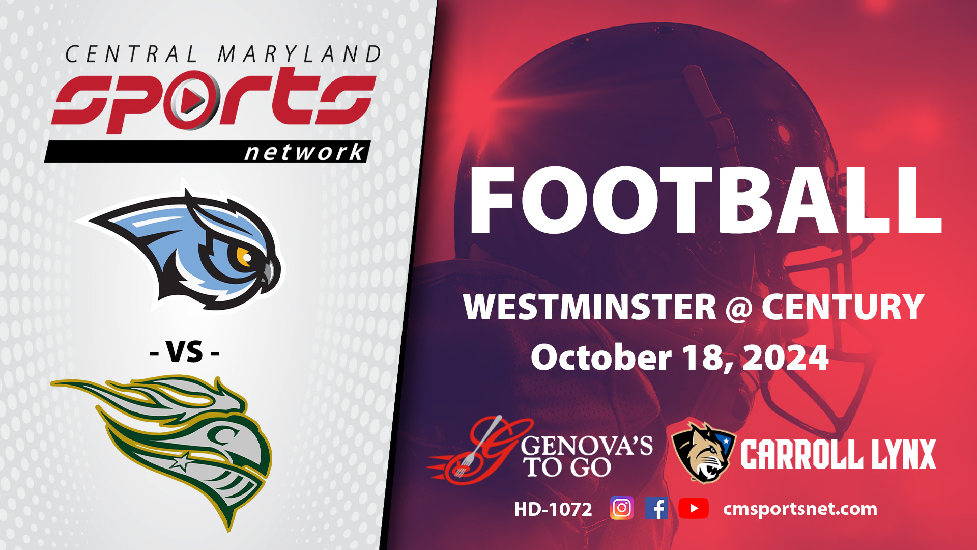 Westminster At Century Football 10-18-2024