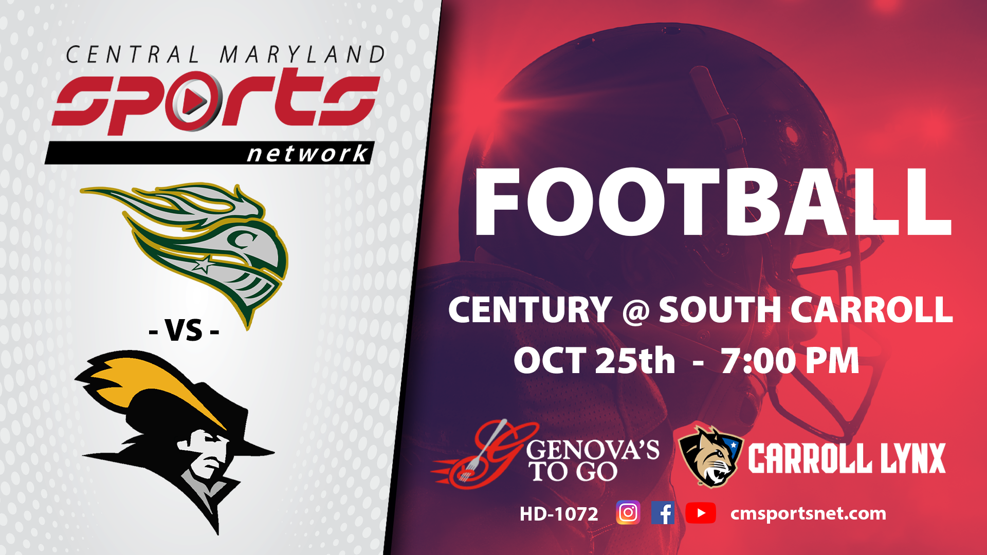 Century At South Carroll Football 10-25-2024