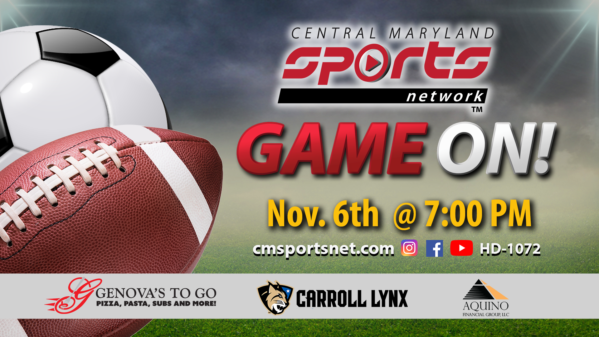 CMSportsNet Game On 11-6-2024