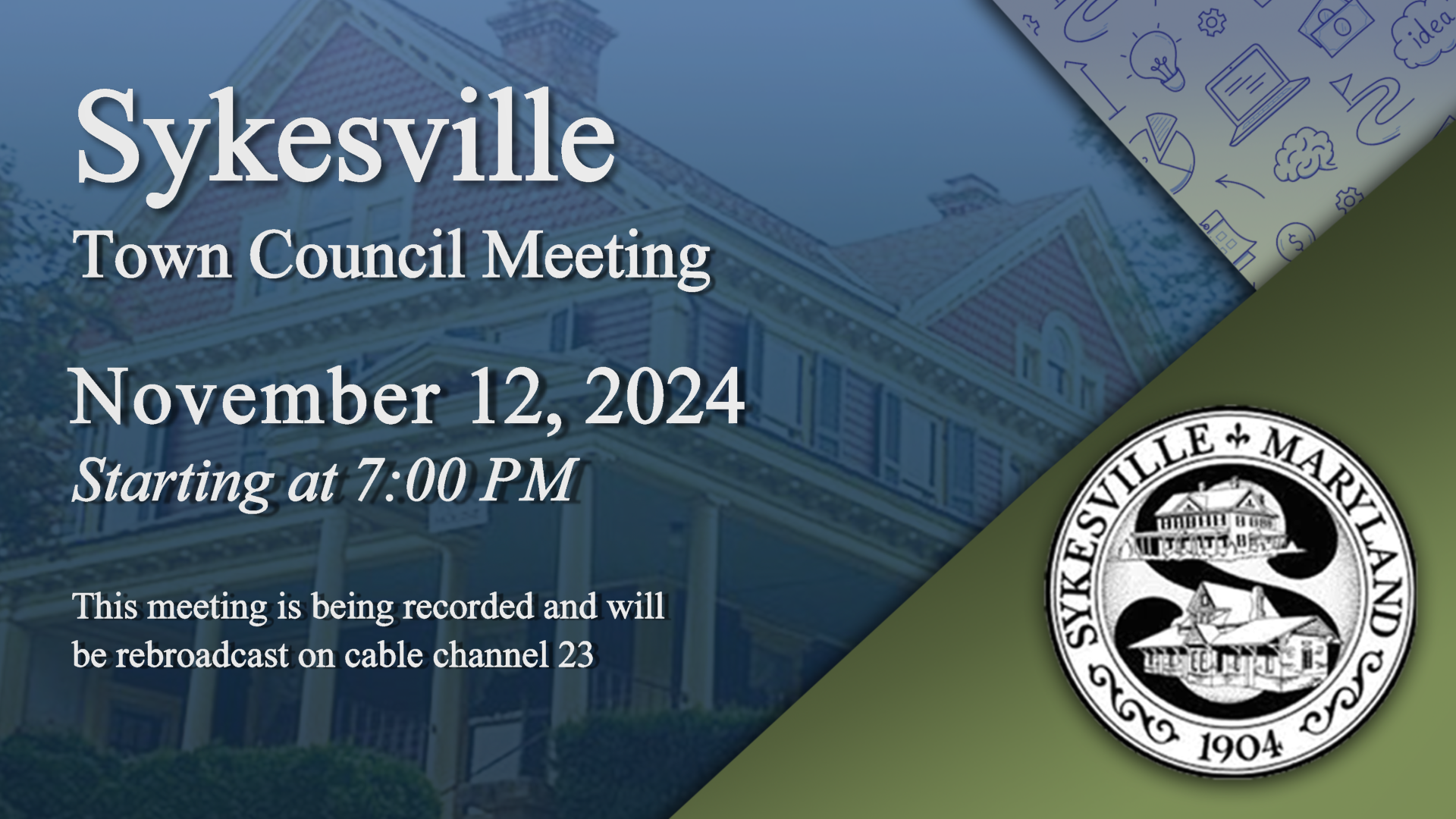 Sykesville Town Council Meeting 11-12-2024
